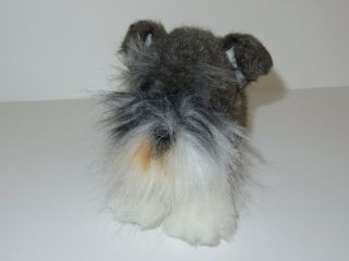 Russ Berrie Yomiko Classics Miniature Schnauzer Plush Dog Stuffed Animal 10 " Pup
