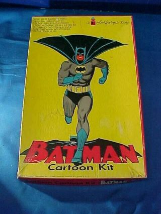 1966 Batman Cartoon Kit Colorforms Set W Orig Box
