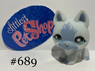 Authentic Littlest Pet Shop - Hasbro Lps - German Shepard Dog 689