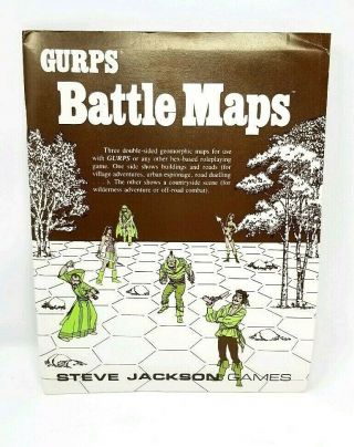 Gurps Battle Map Rpg Steve Jackson Rpg Miniseries 1987 New/unused Role Play Game