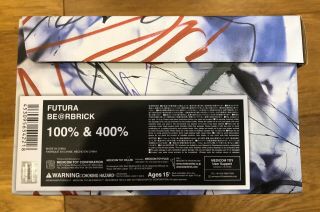 Futura X Medicom Bearbrick 100 400 Set /