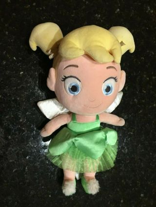 Toddler Tinker Bell Fairy Peter Pan 13 " Soft Plush Toy Doll Disney Store Green