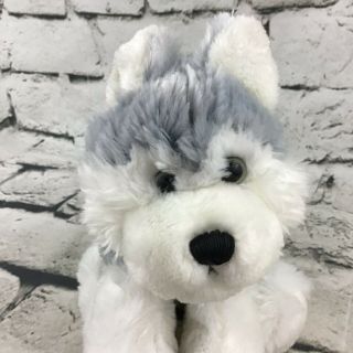 Ganz Webkinz Husky Plush Gray White Shaggy Arctic Puppy Dog Stuffed Animal Toy 2