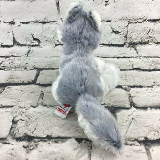 Ganz Webkinz Husky Plush Gray White Shaggy Arctic Puppy Dog Stuffed Animal Toy 4