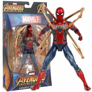 Marvel 7‘’spider - Man Iron Spider Avengers Infinity War Action Figure Toy Gifts