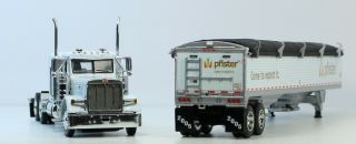 1/64 DCP Die - Cast Promotions Tractor Trailer Peterbilt 379 Pfister Hybrids 30840 7