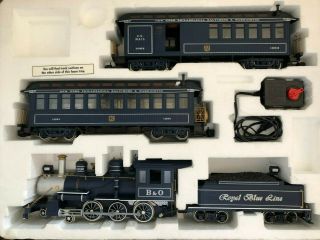 Bachmann Big Haulers 90016 Royal Blue Line B&0 4 - 6 - 0 G Scale Train Set