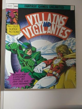 Villains And Vigilantes Rpg Fantasy Game Unlimited