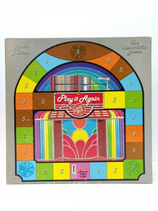 Vintage 1985 Play It Again Jukebox Board Game 100 Complete 8