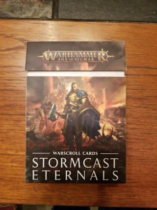 Warhammer Age Of Sigmar Stormcast Eternals Warscroll Cards 2nd Edition Oop