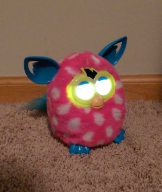Hasbro 2012 Pink & White Furby Boom - With Box,  Instructions