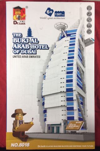 Wange The Burj Al Arab Hotel Of Dubai Uae Set 8018 Building Blocks 1307 Pc