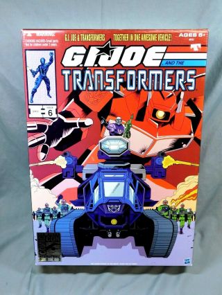 Transformers Gi Joe Sdcc 2012 Shockwave H.  I.  S.  S.  Tank Set W/destro Exclusive Mib