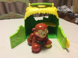 2006 Fisher Price Animals Monkey With Cage