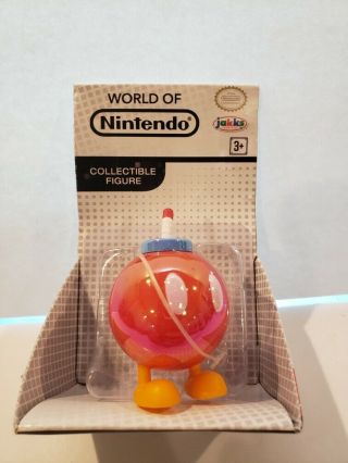 Jakks Pacific World Of Nintendo Red Bob Omb 2.  5in.  Figure Nib