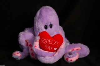 First & Main Ollie Octopus 9 " Purple Pink Plush Toy Doll Octopuss