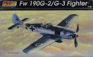 Pro Modeler Revell Monogram 1:48 Fw 190g - 2/g - 3 Fighter Plastic Kit 85 - 5949u