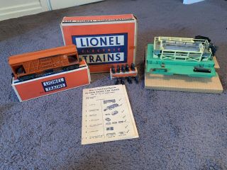 Lionel Armour Operating Cattle Car With Stockyard 3656 With Instructions