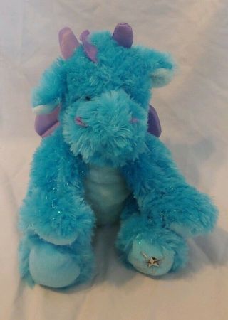 Russ Shining Stars Blue Dragon 9” Plush Stuffed Animal - Euc