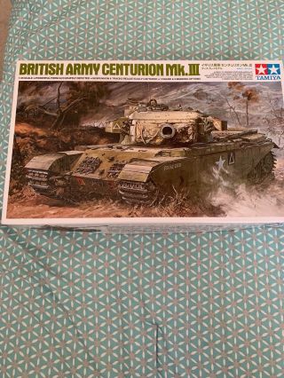 Tamiya 1/35 Centurion Mk Iii British Army Main Battle Tank Display Kit 25412