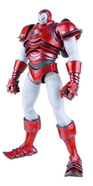 Threea 3a Ashley Wood Marvel Comics Iron Man Figure 1/6 Scale Silver Centurion