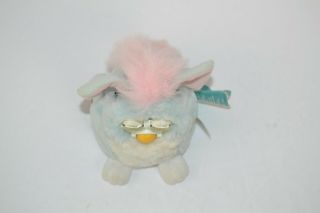 Vintage 1999 Furby 70 - 940 Blue/White/Pink Green Eyes Tag NOT 3
