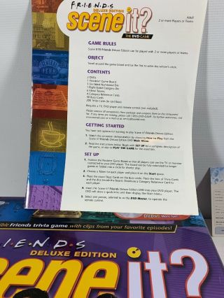 Friends Deluxe Edition Scene It? Dvd Game OPENED 7
