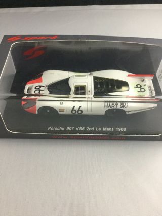 1968 Porsche 907 N.  67 Le Mans In 1:43 Scale By Spark S3499
