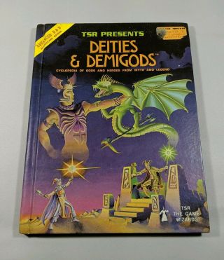 Advanced Dungeons & Dragons Deities & Demigods D&d 2nd Print Tsr 128 Pages Ad&d