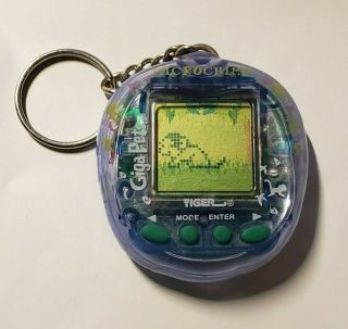 1997 Tiger Giga Pet Microchimp Monkey Keychain Virtual Tamagotchi