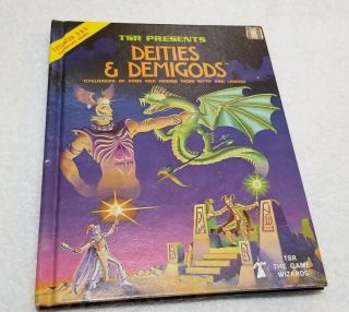 Ad&d Dungeons & Dragons Deities And Demigods 128 Pages.  Trs The Game Wizards