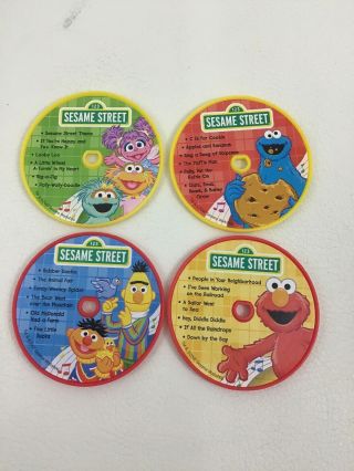 Sesame Street Music CD Player with 4 Disc 2007 Sesame Workshop Readers Digest 2