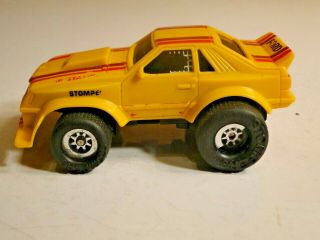 Vintage Schaper Stomper Ford Mustang Foxbody Yellow &