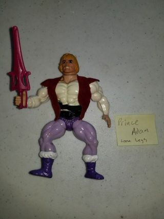 1981 Prince Adam Masters Of The Universe He - Man Action Figure Motu Mattel