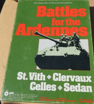 Battle For The Ardennes The Battle Of The Bulge,  Spi Wwii St Vith Celles