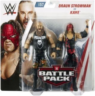 Wwe Mattel Braun Strowman/kane Battle Packs 57 Basic Figures