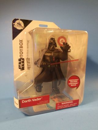 Disney Store Star Wars Toybox Darth Vader Action Figure W/ Lightsaber