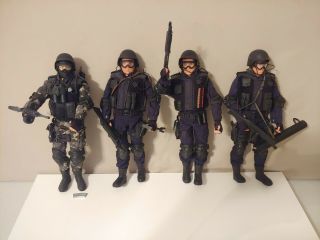 12 " Action Figure,  4 Man Swat Team,  21st Century Toys Americas Finest.