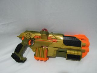 Nerf Tiger Lazer Tag Phoenix LTX Gold Guns W/ Shotgun Laser Attachments (3E1) 2