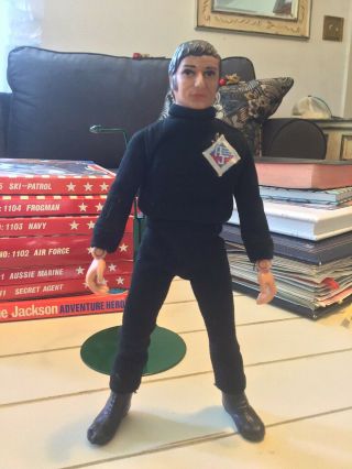 Mego 1971 " Action Jackson " 1111 Outfit On Type O Transitional Body Secret Agent