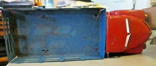 MARX PRESSED STEEL STAKE BODY TRUCK CIRCA 1940S 14INCH LONG HAS SOME PAINT CHIPS 4