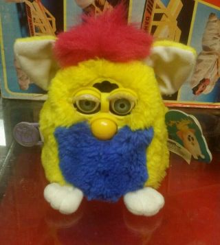 1999 Furby Babies 70 - 940 Tiger Electronics Hasbro Yellow Blue Red