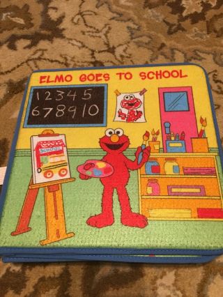 Elmo Goes To School - Soft Play Felt Playset Book,  Sesame Street Workshop 2001