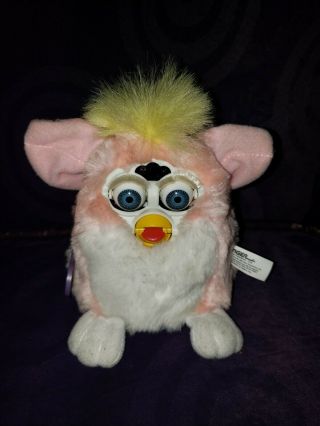 1999 Furby Baby - - Model 70 - 940 - Pink Yellow Comatose