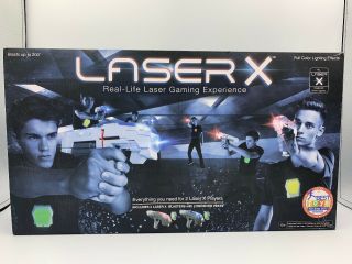 Laser X 2 Player Laser Tag Gaming Set - 2 Blasters & Receiver Vests