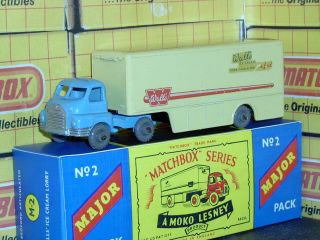 Matchbox Lesney Bedford Walls Ice Cream Lorry M - 2a2 Gpw D - C Major Nm Crafted Box