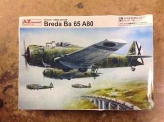 Khs - 1/72 Az Model Kit Az7255 Breda Ba 65 A80 Ground - Attack Aircraft