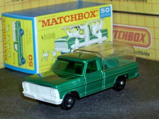 Matchbox Lesney Ford Kennel Truck 50 C1 White Grille 4 Dogs Sc1 Vnm Crafted Box
