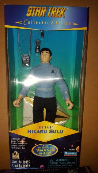 1996 Star Trek Collectors Edition Lieutenant Hikaru Sulu Doll 9 In