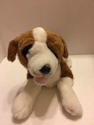Saint Bernard Plush Puppy Puppet Sonny Toys Year 2008 12 " Cute